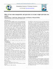 Research paper thumbnail of Effect of iron oxide nanoparticles and quercetin on rat body weight and brain iron content