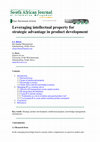 Research paper thumbnail of Leveraging intellectual property for strategic advantage in product development