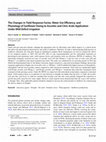 Research paper thumbnail of The Changes in Yield Response Factor, Water Use Efficiency, and Physiology of Sunflower Owing to Ascorbic and Citric Acids Application Under Mild Deficit Irrigation