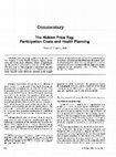 Research paper thumbnail of The hidden price tag: participation costs and health planning