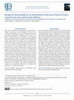 Research paper thumbnail of Design for disassembly as an instrument for the preservation of water resources in civil construction industry