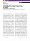 Research paper thumbnail of Promoting the role of pharmacists in chronic pain management: how can we make an impact on policy and practice?