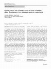 Research paper thumbnail of Spatial pattern and variability in soil N and P availability under the influence of two dominant species in a pine forest