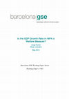 Research paper thumbnail of Is the GDP growth rate in NIPA a welfare measure?