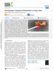 Research paper thumbnail of Post-Excitation Transient IR Phenomena in α-Fe 2 O 3 Films