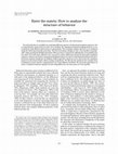 Research paper thumbnail of Enter the matrix: How to analyze the structure of behavior