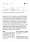 Research paper thumbnail of Lifetime productivity of dairy cows in smallholder farming systems of the Central highlands of Kenya