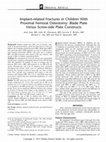 Research paper thumbnail of Implant-related Fractures in Children With Proximal Femoral Osteotomy: Blade Plate Versus Screw-side Plate Constructs