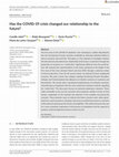 Research paper thumbnail of Has the COVID-19 crisis changed our relationship to the future