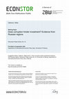 Research paper thumbnail of Does corruption hinder investment? Evidence from Russian regions