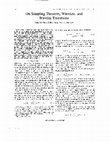 Research paper thumbnail of On sampling theorem, wavelets, and wavelet transforms