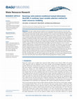 Research paper thumbnail of Bootstrap rank‐ordered conditional mutual information (broCMI): A nonlinear input variable selection method for water resources modeling