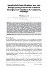 Research paper thumbnail of New-Build Gentrification and the Everyday Displacement of Polish Immigrant Tenants in Greenpoint, Brooklyn