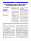 Research paper thumbnail of Relationship of Birth Cohort and Early Age at Onset of Illness in a Bipolar Disorder Case Registry