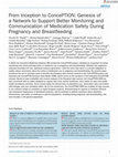 Research paper thumbnail of From Inception to ConcePTION: Genesis of a Network to Support Better Monitoring and Communication of Medication Safety During Pregnancy and Breastfeeding