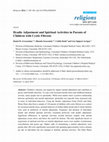 Research paper thumbnail of Dyadic adjustment and spiritual activities in parents of children with cystic fibrosis