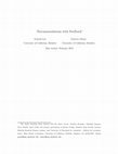 Research paper thumbnail of Recommendations with Feedback