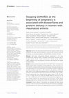 Research paper thumbnail of Stopping bDMARDs at the beginning of pregnancy is associated with disease flares and preterm delivery in women with rheumatoid arthritis