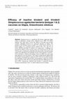 Research paper thumbnail of Efficacy of inactive bivalent and trivalent Streptococcus agalactiae bacteria (biotype 1 2) vaccines on tilapia, Oreochromis niloticus