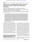 Research paper thumbnail of Discovery of an unusually high number of de novo mutations in sperm of older men using duplex sequencing