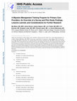 Research paper thumbnail of A migraine management training program for primary care providers: An overview of a survey and pilot study findings, lessons learned, and considerations for further research