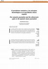 Research paper thumbnail of El periodismo romántico y los principios deontológicos en el periodismo clásico español