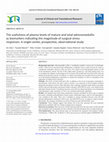 Research paper thumbnail of The usefulness of plasma levels of mature and total adrenomedullin as biomarkers indicating the magnitude of surgical stress responses: A single-center, prospective, observational study