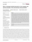 Research paper thumbnail of Effect of hydrogen-bonded interactions on the energetics and spectral properties of the astromolecule aminoacetonitrile