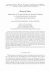 Research paper thumbnail of Application of 1-D and 2-D Discrete Wavelet Transform to Crack Identification in Statically and Dynamically Loaded Plates