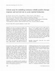 Research paper thumbnail of Calcein assay for multidrug resistance reliably predicts therapy response and survival rate in acute myeloid leukaemia