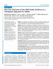 Research paper thumbnail of One-Year Outcomes of the SAVE Study:Sirolimus as a TherapeuticApproach for UVEitis