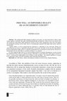 Research paper thumbnail of FREE WILL: AN IMPOSSIBLE REALITY OR AN INCOHERENT CONCEPT