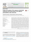 Research paper thumbnail of Design and analysis of the response of elastically supported wind-break panels of two different permeabilities under wind load