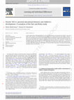 Research paper thumbnail of Parents' SES vs. parental educational behavior and children's development: A reanalysis of the Hart and Risley study