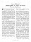 Research paper thumbnail of Introduction to the special section on Pervasive Healthcare