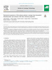 Research paper thumbnail of Mechanical properties of thin plasma polymer coatings from hexanediol dimethacrylate and relations with their chemical properties