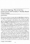 Research paper thumbnail of This is for fighting, this is for fun: Camerawork and gunplay in reality-based crime shows