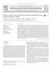 Research paper thumbnail of Hardness control of grind-hardening and finishing grinding by means of area-based specific energy