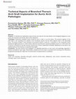 Research paper thumbnail of Technical Aspects of Branched Thoracic Arch Graft Implantation for Aortic Arch Pathologies