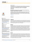 Research paper thumbnail of Feasibility of computerized working memory training in individuals with Huntington disease