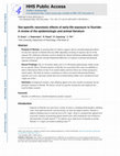 Research paper thumbnail of Sex-Specific Neurotoxic Effects of Early-Life Exposure to Fluoride: a Review of the Epidemiologic and Animal Literature