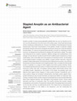 Research paper thumbnail of Stapled Anoplin as an Antibacterial Agent