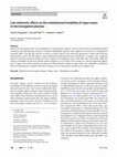 Research paper thumbnail of Low relativistic effects on the modulational instability of rogue waves in electronegative plasmas