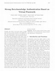 Research paper thumbnail of Mutual zero-knowledge authentication based on virtual passwords per session (MAVPS)