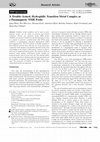 Research paper thumbnail of A double armed, hydrophilic, transition metal complex as paramagnetic NMR probe