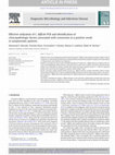 Research paper thumbnail of Effective utilization of C. difficile PCR and identification of clinicopathologic factors associated with conversion to a positive result in symptomatic patients