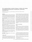 Research paper thumbnail of Zinc supplementation as adjunct therapy in children with measles accompanied by pneumonia: a double-blind, randomized controlled trial