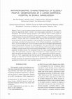 Research paper thumbnail of Anthropometric characteristics of elderly people: observations at a large diarrheal hospital in Dhaka, Bangladesh