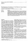 Research paper thumbnail of The Evaluation of the Quality of Cork Planks by Image Analysis