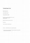 Research paper thumbnail of Teaching Support Units